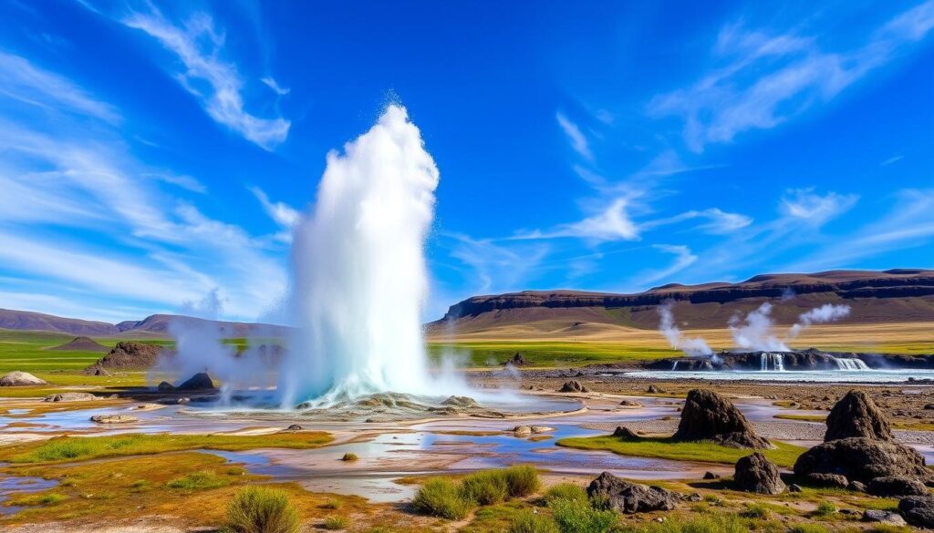 Geysir Strokkur Island Naturwunder