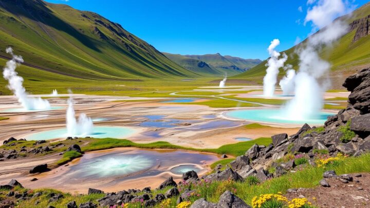 Entdecken Sie das geothermale Tal Haukadalur in Island