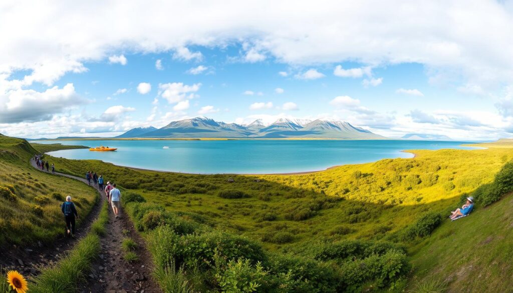 Sommeraktivitäten in Island