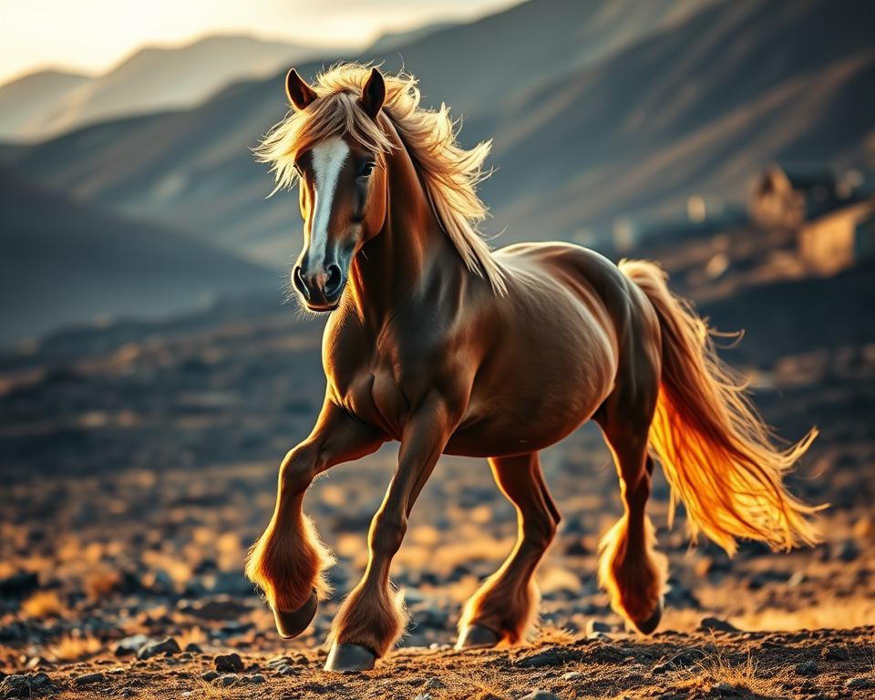 Islandpferd im Tölt