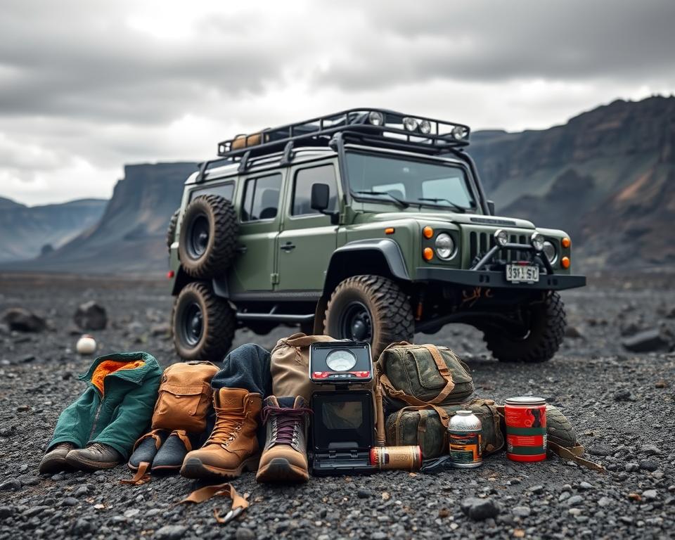 Geländewagen Island Ausrüstung