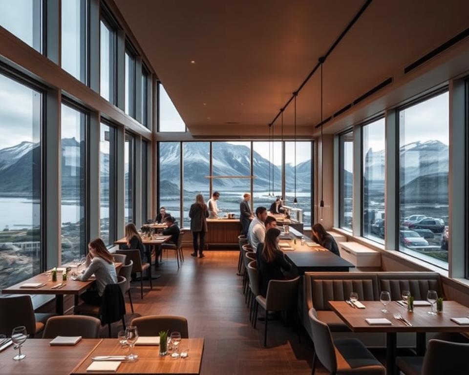 Moderne isländische Restaurants