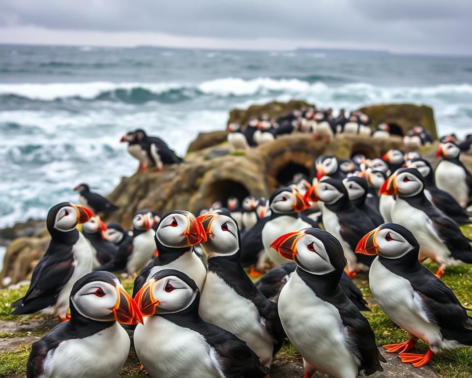 Papageientaucher Sozialverhalten