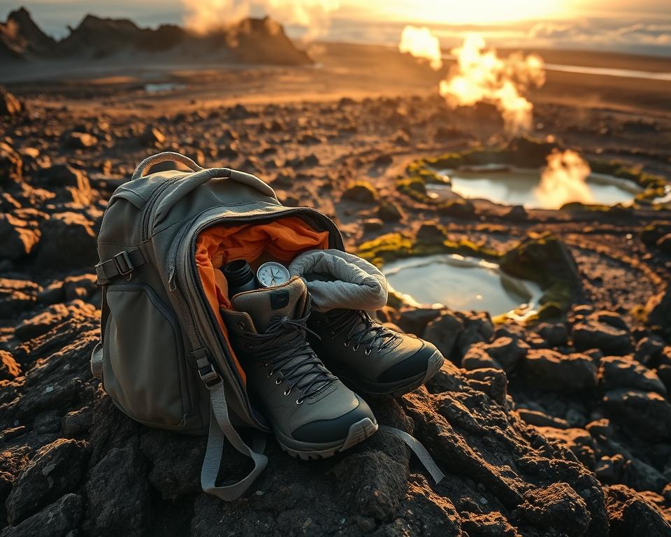 Wanderausrüstung für Island