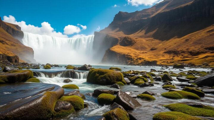 Entdecken Sie den Selbstoss Wasserfall in Island