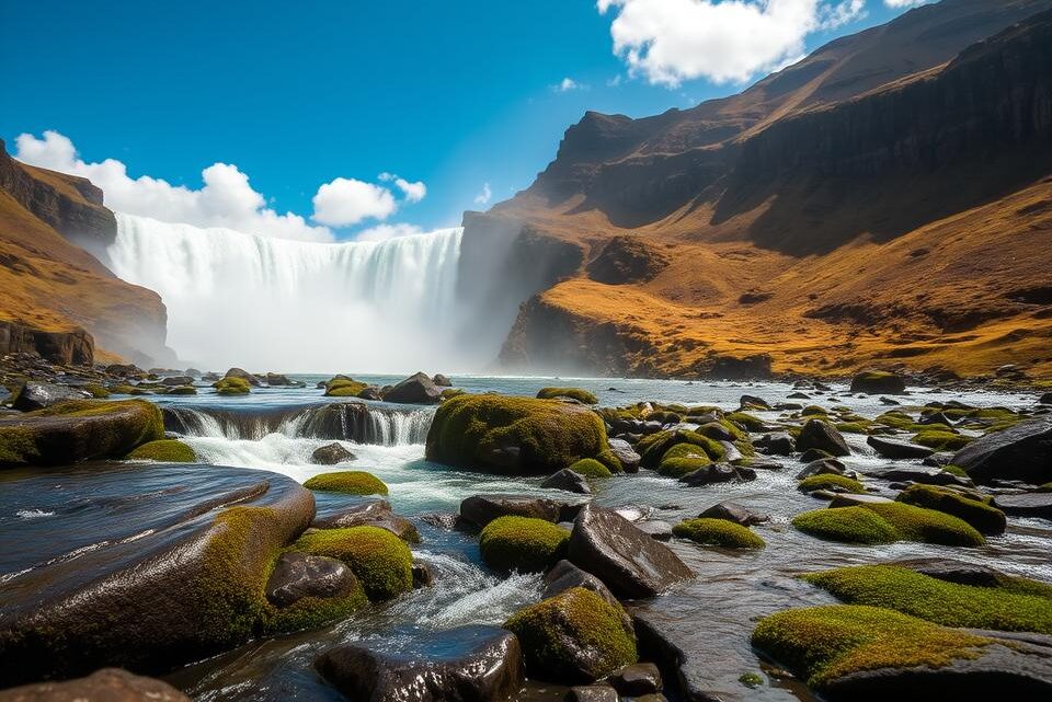 Entdecken Sie den Selbstoss Wasserfall in Island